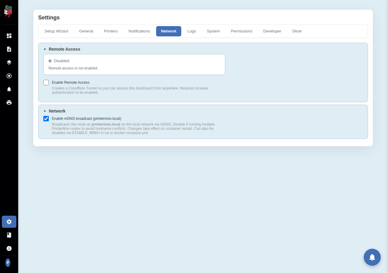 mDNS Toggle
